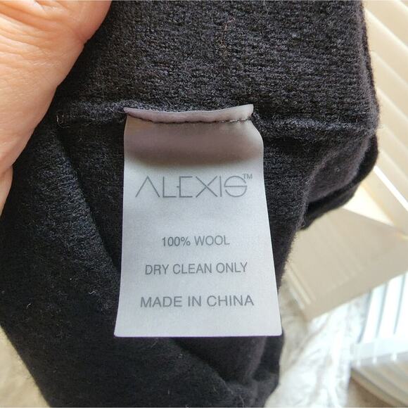 ALEXIS XS BLACK WOOL CROP SWEATER - Picture 6 of 6